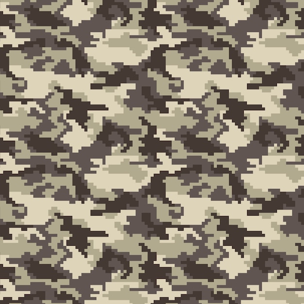 Vector flat design digital camo pattern