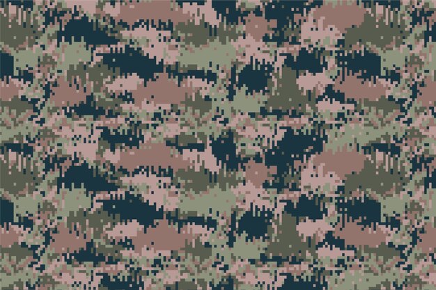 Flat design digital camo pattern