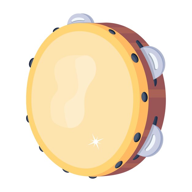 Vector a flat design of drum