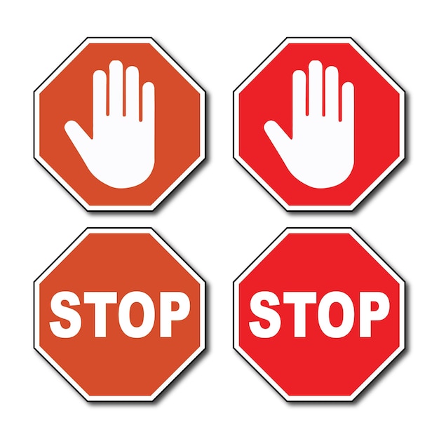 flat design do not enter sign design