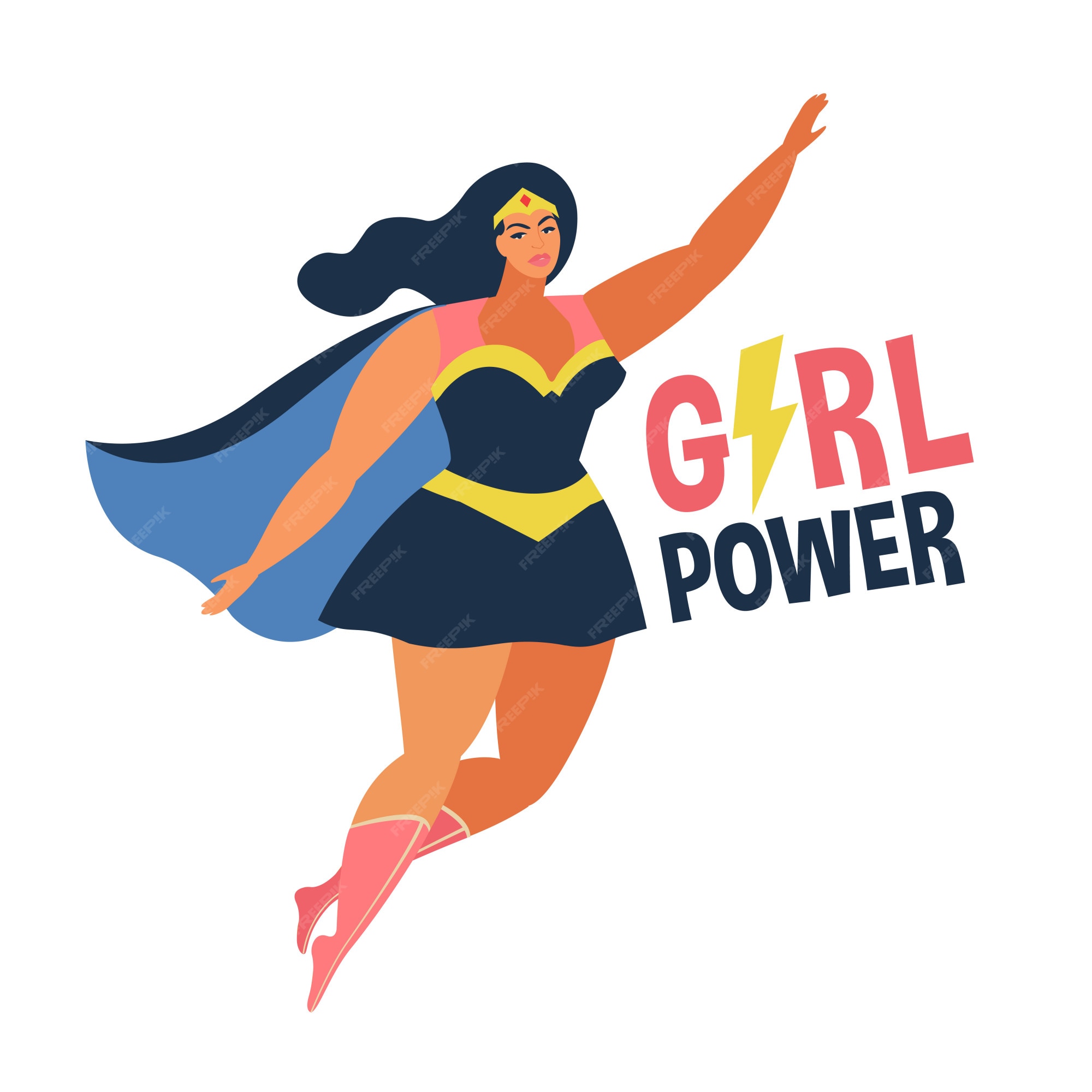 Premium Vector  Woman superhero silhouette female power concept