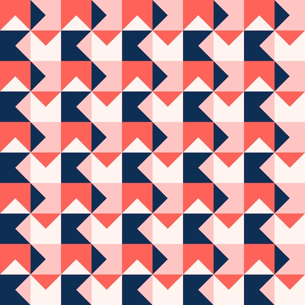 Flat design geometric abstract tiles seamless pattern