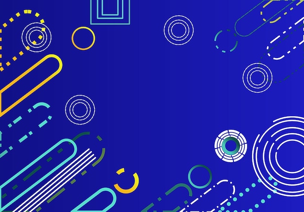 Flat design geometric background eps 10 format