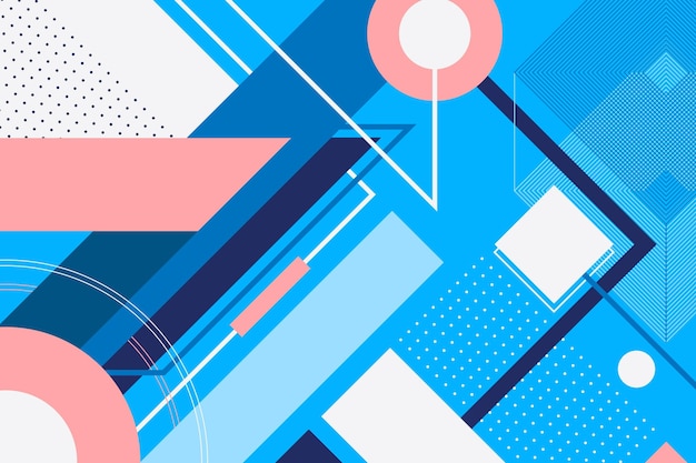 Vector flat design geometric background