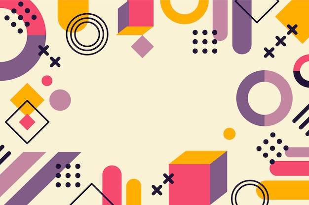 Vector flat design geometric background