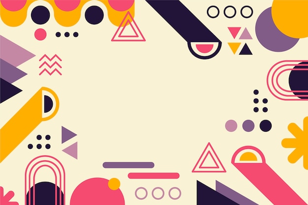 Vector flat design geometric background