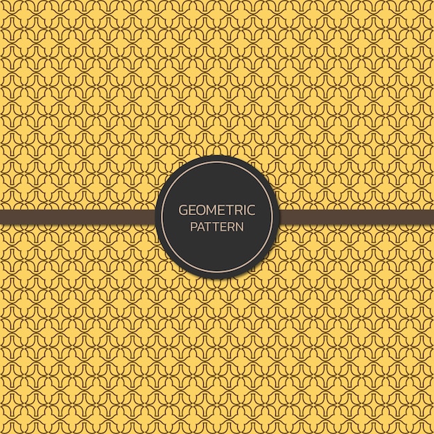 Flat design geometric mosaic pattern free vector