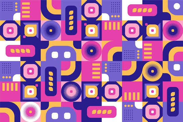flat design geometric pattern background