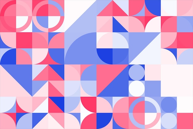 Flat design geometric pattern