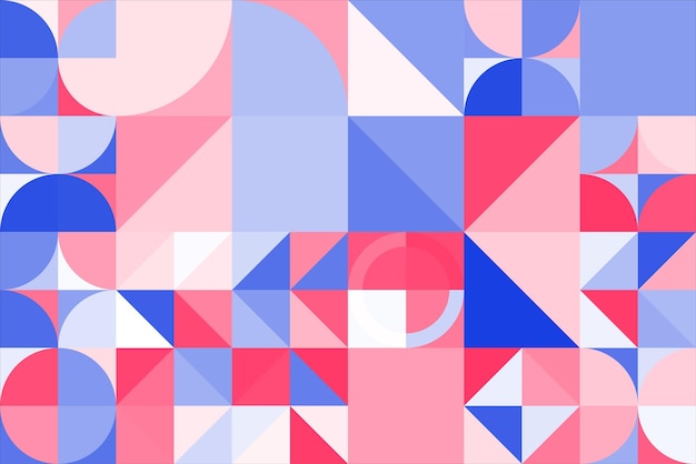 Flat design geometric pattern