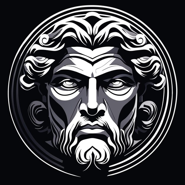 Vector flat design greek civilization art