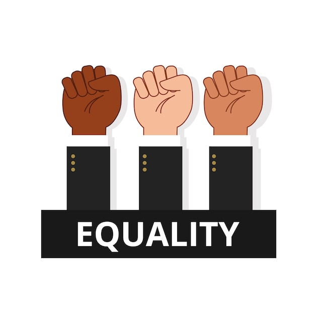 Flat design illustration gender equality symbol