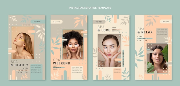 flat design instagram stories