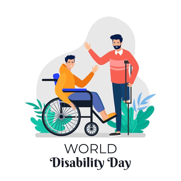 Flat design international day of people with disability