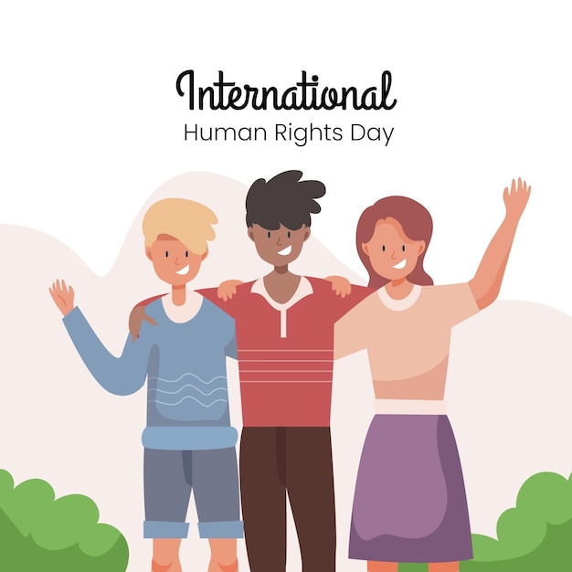 Vector flat design international human rights day