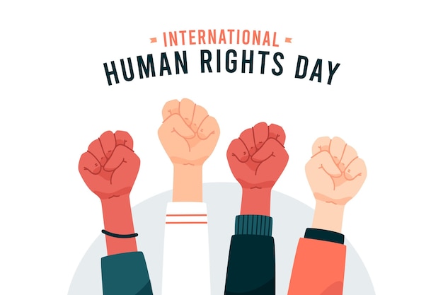 Vector flat design international human rights day