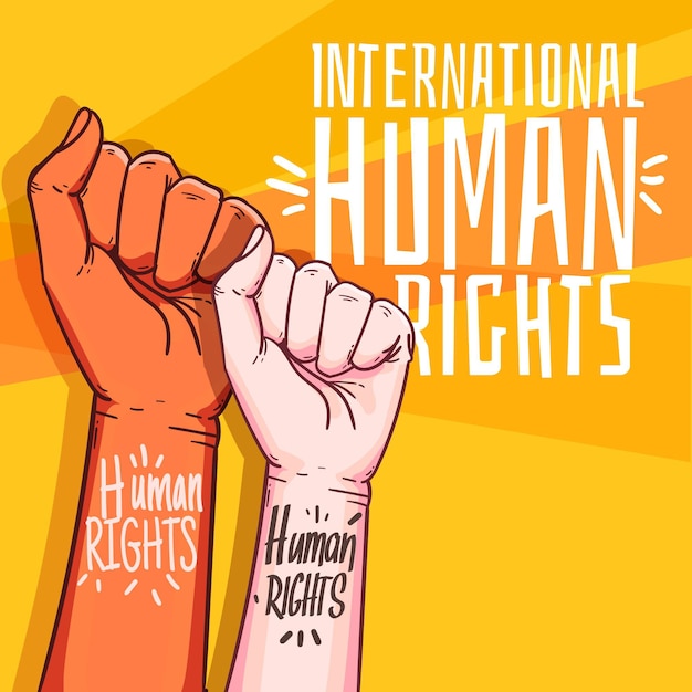 flat design international human rights day