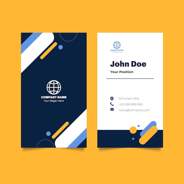 Flat design international school template