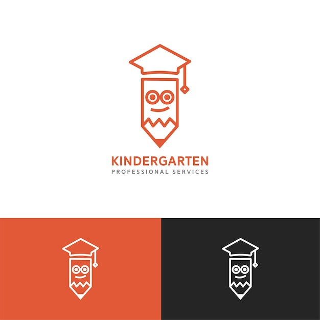 flat-design-kleuterschool-logo-ontwerpsjabloon