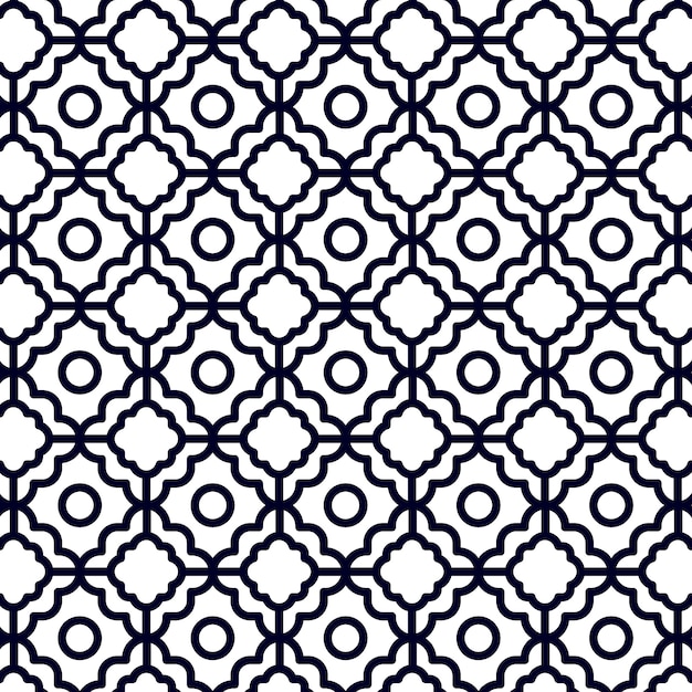 Flat design lattice pattern