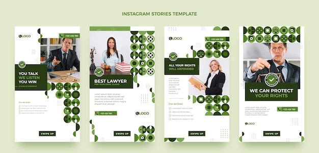 Vector flat design law firm template