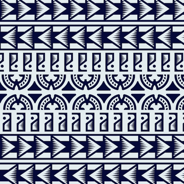 Flat design maori tattoo pattern design