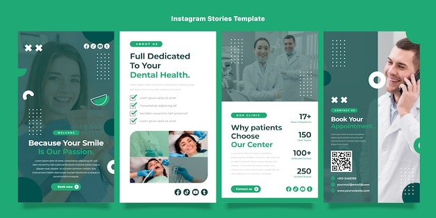 Vector flat design medical instagram post