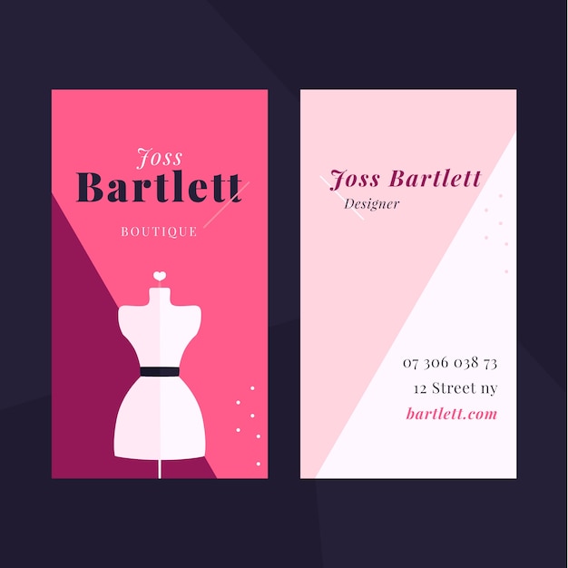 flat design minimal boutique template