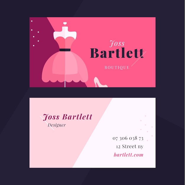 flat design minimal boutique template