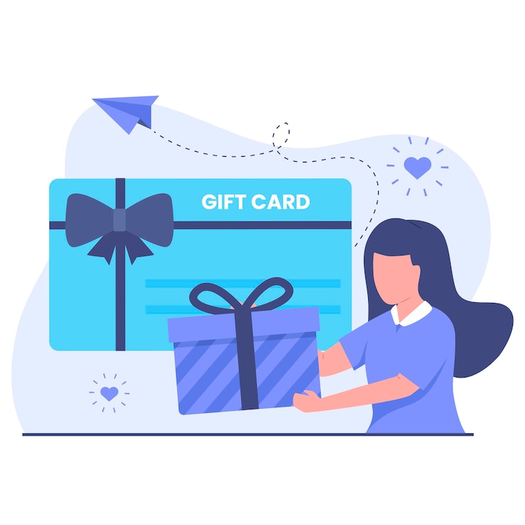 Vector 평면 디자인 od 선물 카드 그림 개념