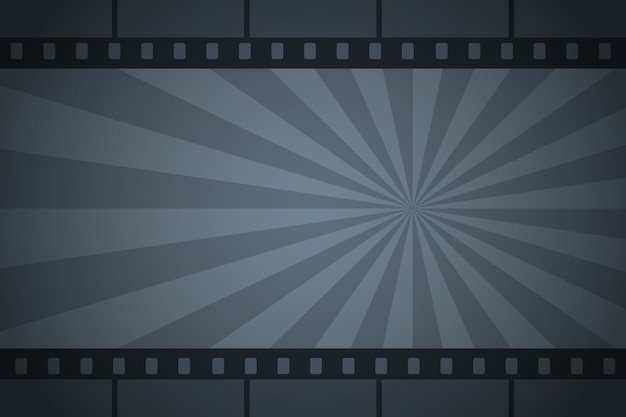 Flat design  old film background