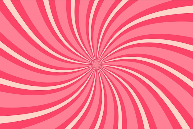 Vector flat design pink swirl background