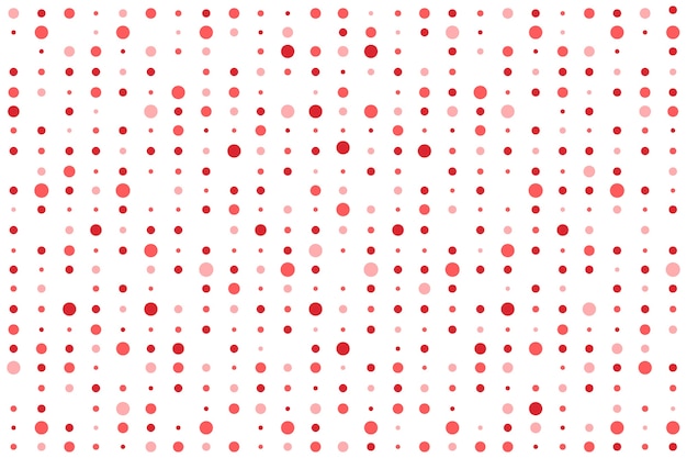 Vector flat design red polka dot pattern