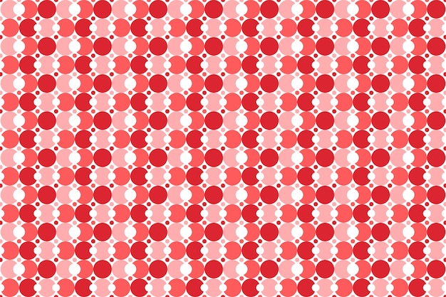 Flat design red polka dot pattern