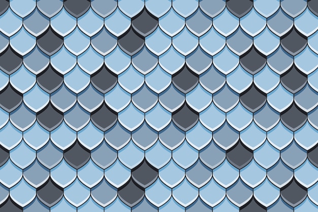 Vector flat design roof tile pattern