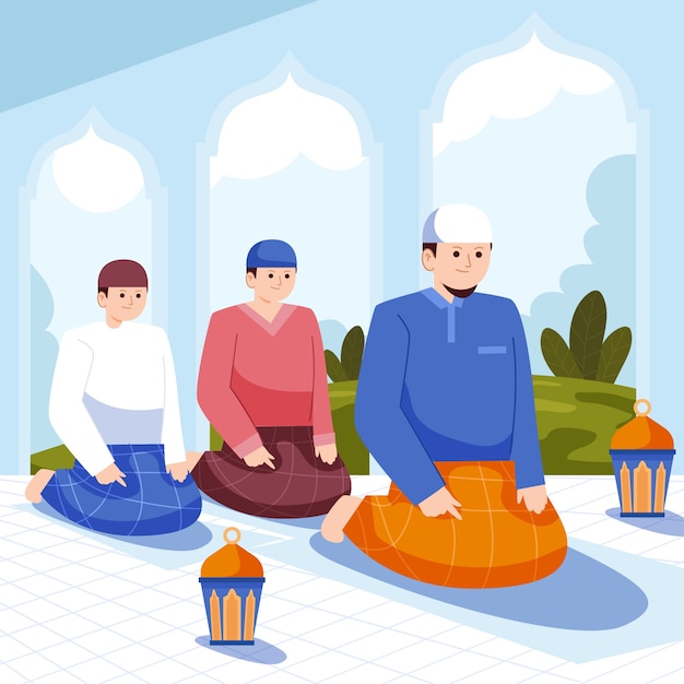 Vector flat design salat illustration