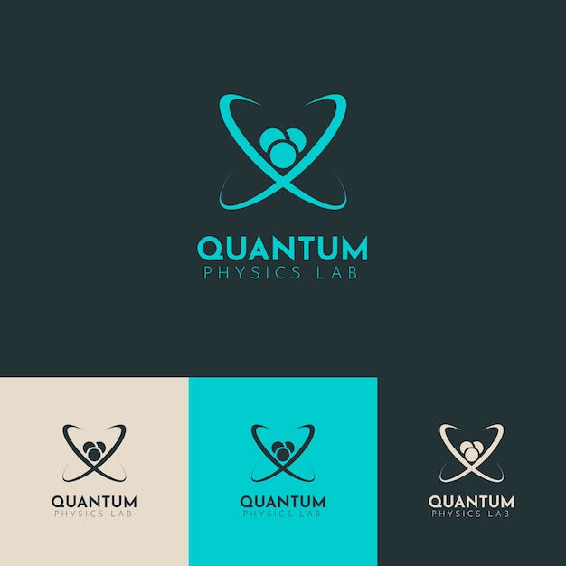 フラットなデザインの科学のロゴ