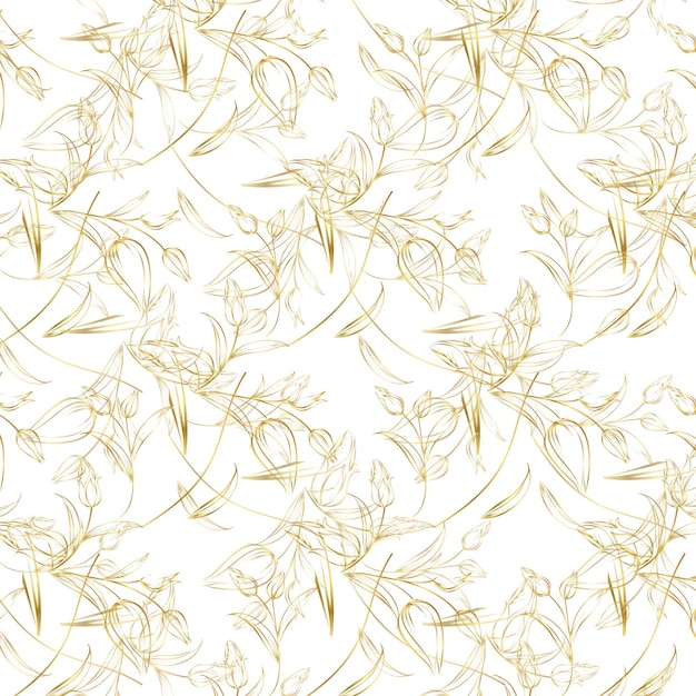 Flat design small flowers pattern design