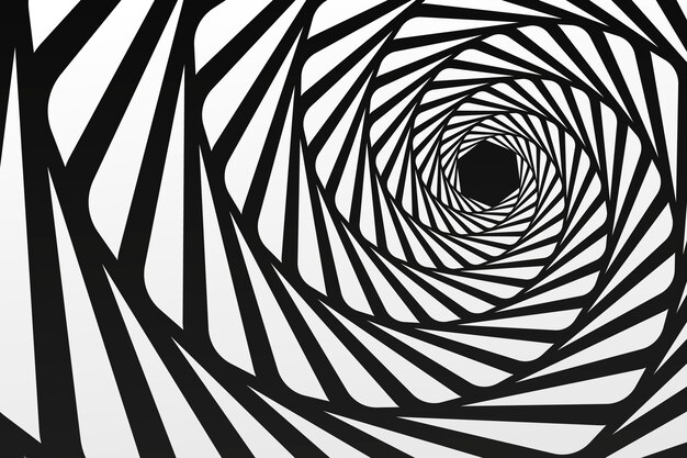 Vector flat design spiral circle background