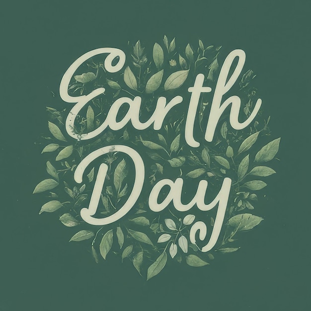 Vector flat design of steps to step up the startup earth day handwritten lettering flat design of ste