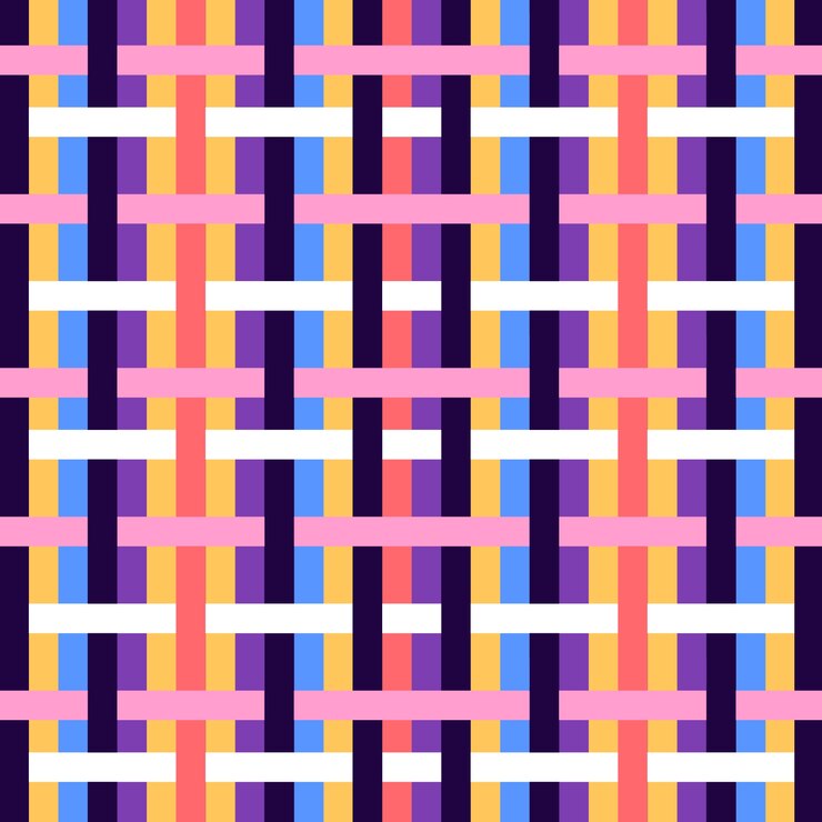 Vector flat design stripes pattern design