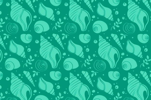 Flat design summer duotone pattern design