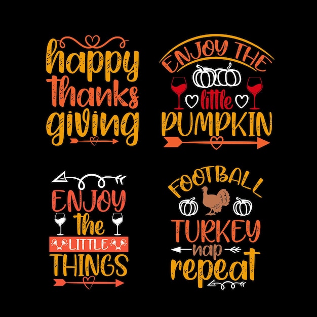 Vector flat design thanksgiving tshirt thanksgiving happy thanksgiving typography tshirt