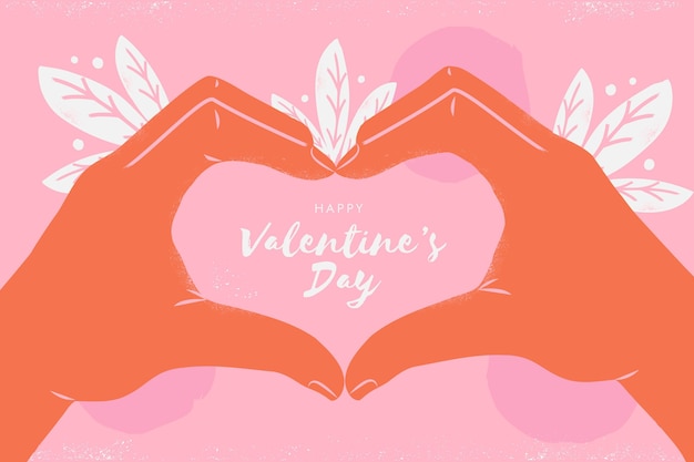 Flat design valentines day background