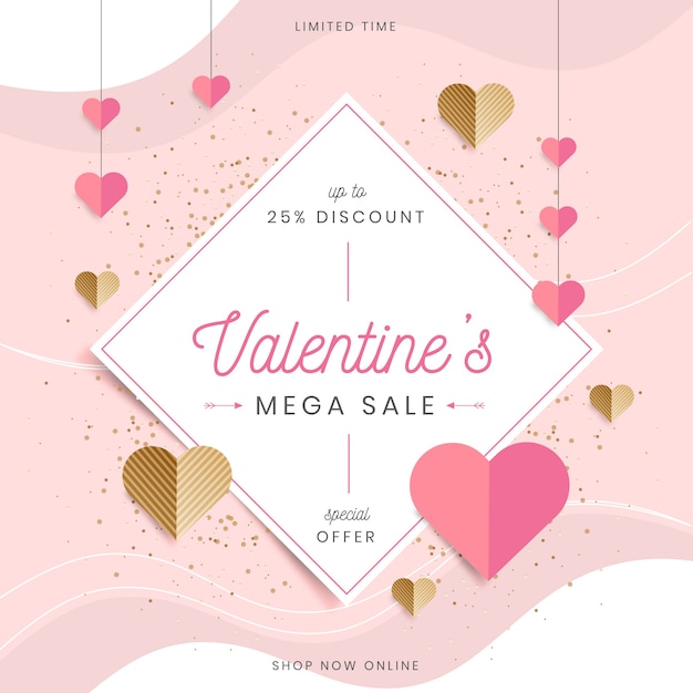 Flat design valentines day sale