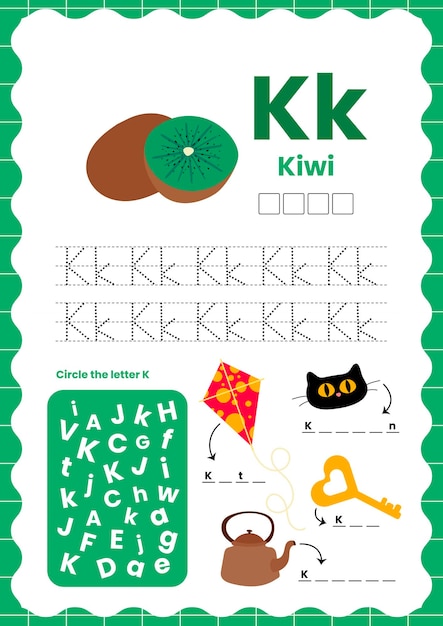 아이 활동에 대 한 인쇄 가능한 평면 디자인 벡터 귀여운 다채로운 알파벳 Flashcard