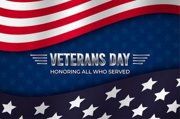 Vector flat design wallpaper veterans day