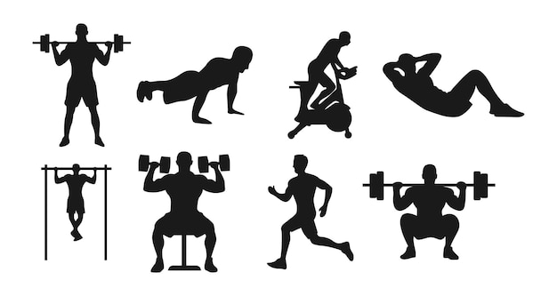 flat design of woman in various yoga poses