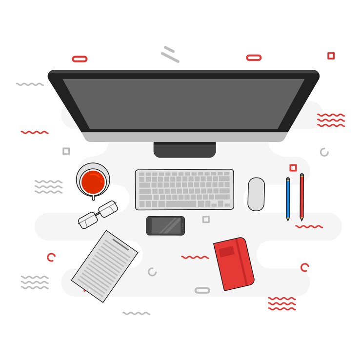 Vector flat design workspace vector logo icon illustration