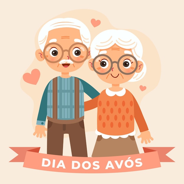 Плоская иллюстрация dia dos avos